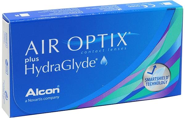 Контактные линзы Air Optix plus HydraGlyde 3 шт. 8.6 -09.50