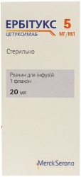 Эрбитукс 100 мг 20 мл N1 раствор