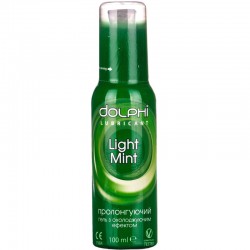 Лубрикант Dolphi Light Mint пролонгирующий гель с охлаждающим эффектом, 100 мл