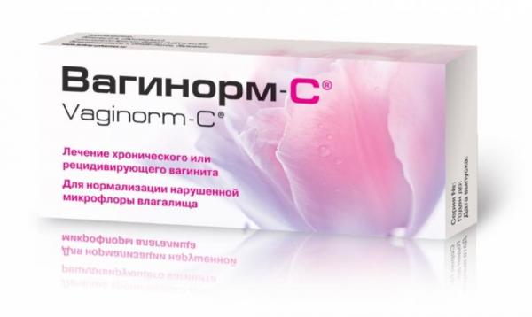 Вагинорм С таблетки по 250 мг, 6 шт.
