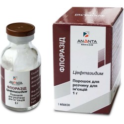 Флоразид порошок для раствора для инъекций по 1 г во флаконе 