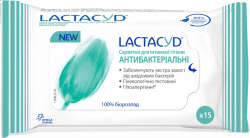 Лактацид Антибактериальные салфетки для интимной гигиены N15 
