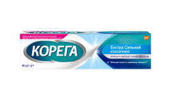Корега Экстра сильный крем для фиксации зубных протезов классический, 40 мл