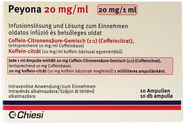 Пейона 20 мг 1 мл №10 раствор для инфузий