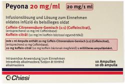 Пейона 20 мг 1 мл №10 раствор для инфузий