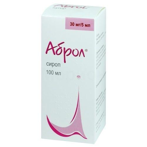 Аброл сироп 30 мг/5 мл 100 мл