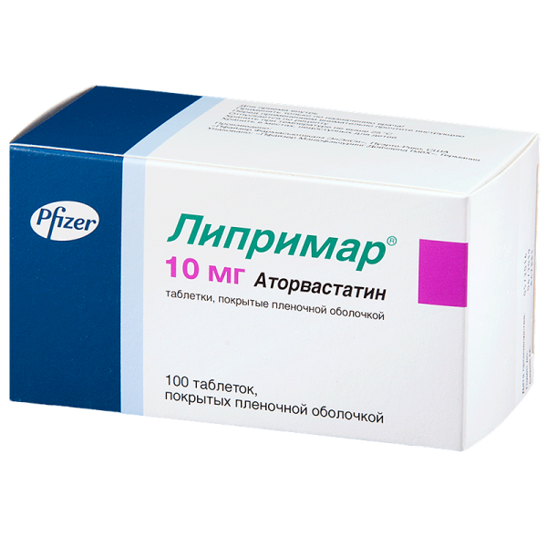 Липримар таблетки по 10 мг, 100 шт.