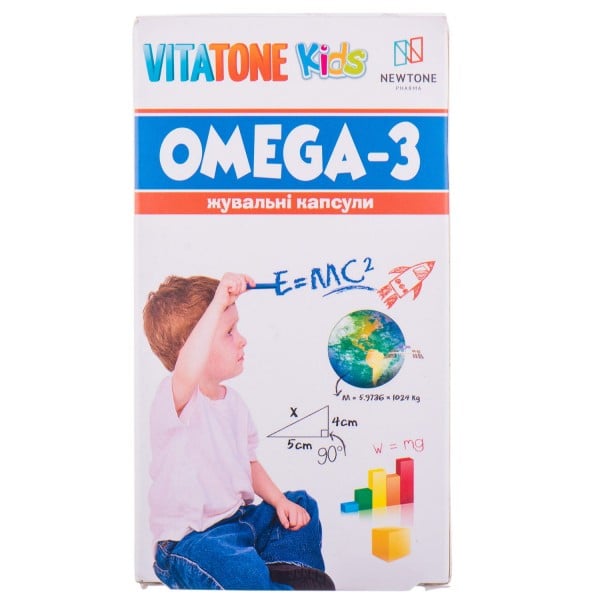 VitaTone KIDS (Витатон Кидс) Омега-3 капсулы жевательные для детей, 30 шт.