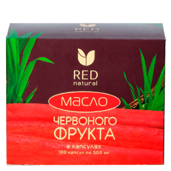 Масло красного фрукта диетическая добавка, капсулы по 500 мг, 100 шт.