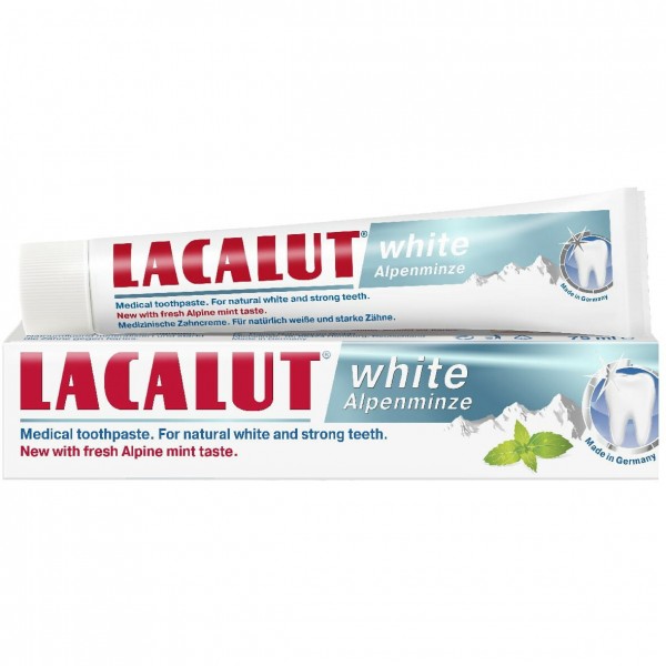 Зубная паста Lacalut White (Лакалут Вайт) альпийская мята, 75 мл