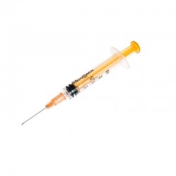 Шприц одноразовый трехкомпонентный детский 2 мл с иглой BogMark 0.5х25