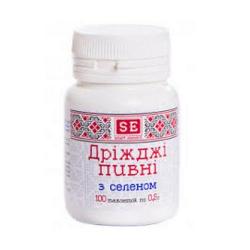 Дрожжи пивные с селеном таблетки 500 мг N100