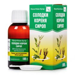 Солодки корня сироп в флаконе 100 г 