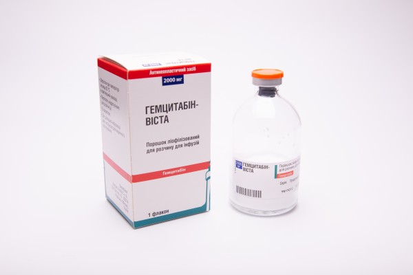 Гемцитабин-Виста порошок лиофилизированный по 2000 мг в флаконе