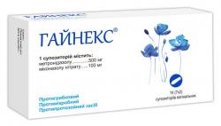 Гайнекс суппузитории вагинальные, 14 шт.
