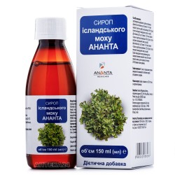 Сироп исландского мха диетическая добавка, 150 мл - Ананта