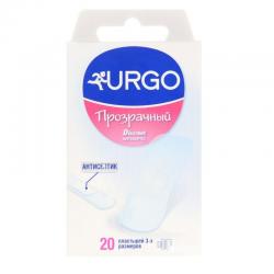 Урго N20 лейкопластыри прозрачные с антисептиком
