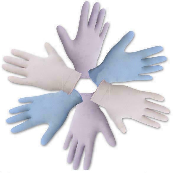 Medicare перчатки смотровые нитриловые без пудры нестерильные размер L голубые
