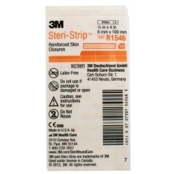 Полоски для безшовного сведения краев кожной раны Steri Strip (Стери-Стрип) 6 мм х 100 мм R1546, 1 шт.