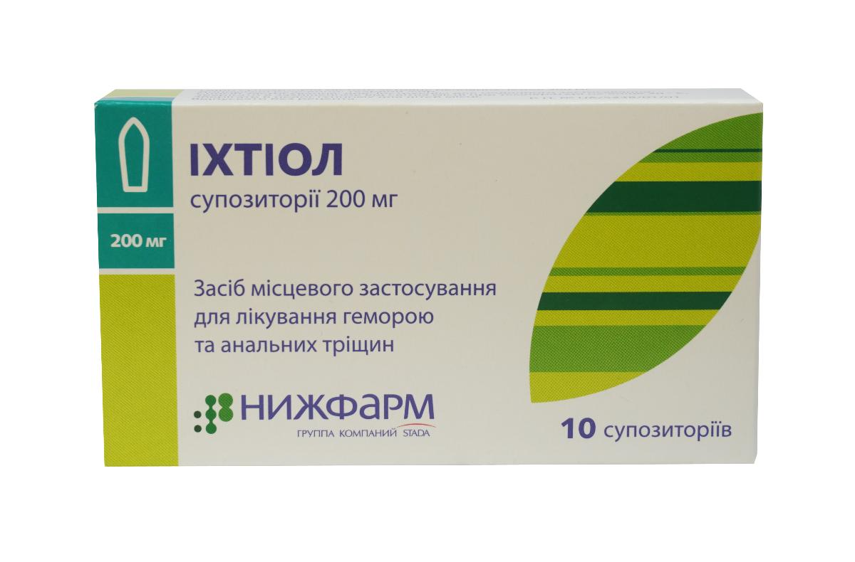 Аналоги препарата Ихтиол суппозитории ректальные по 200 мг, 10 шт .