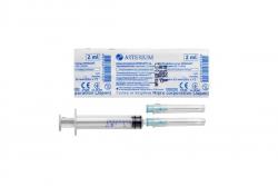 Шприц с 2 иглами Arterium одноразовый стерильный двухкомпонентный 2 мл