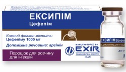 Эксипим порошок для раствора для инъекций по 1000 мг 