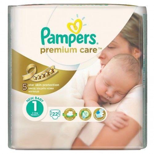Памперс Premium Care Newborn (2-5кг) 22 шт. подгузники