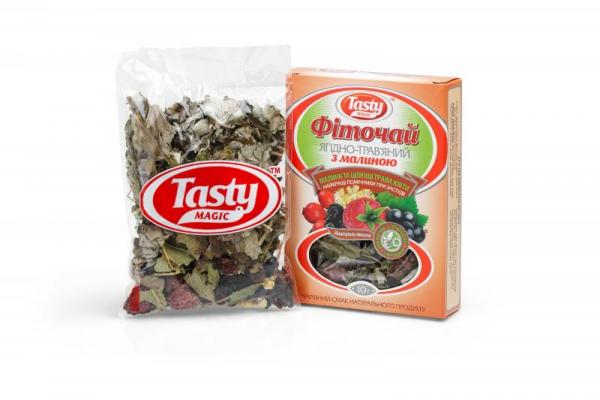 Ягодно-травяной чай Tasty Magic с малиной 10 г