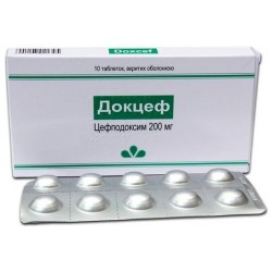 Докцеф таблетки по 200 мг, 10 шт.