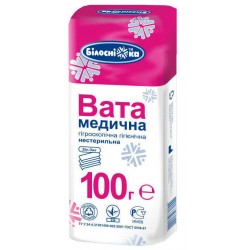 Белоснежка вата зиг-заг, 100 г