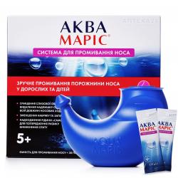 Аква Марис система для носа + морская соль №30