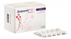 Диаформин 1000 мг №60 таблетки