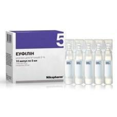 Эуфиллин 20 мг/мл 5 мл №10 раствор для инъекций