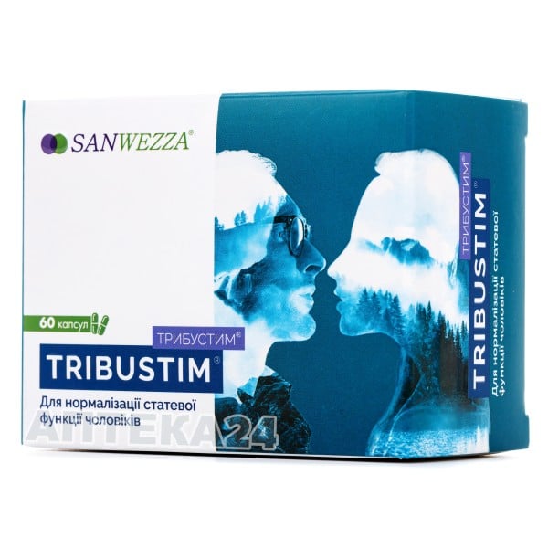 Трибустим диетическая добавка, капсулы по 350 мг, 60 шт.