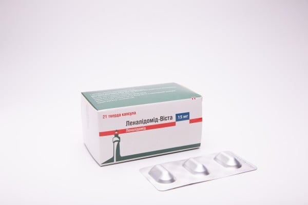 Леналидомид-Виста капсулы твердые по 15 мг, 21 шт.