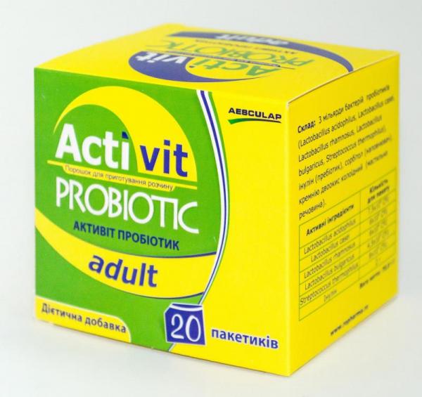 Активит Пробиотик №20 саше диетическая добавка