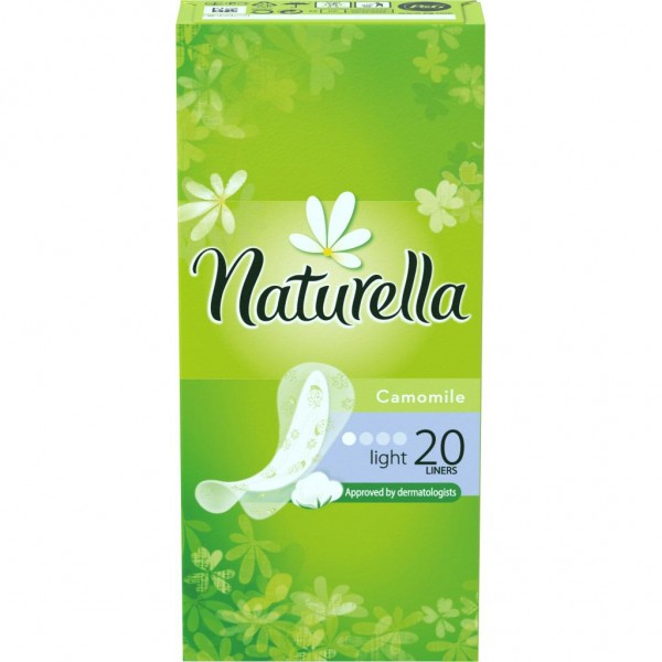 NATURELLA Light ежедневные гигиенические прокладки ароматизированные Camomile, 20 шт.