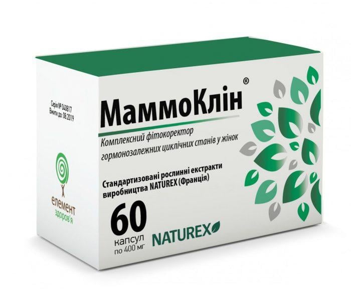 Маммоклін капсули при мастопатії по 400 мг, 60 шт.: інструкція, ціна .