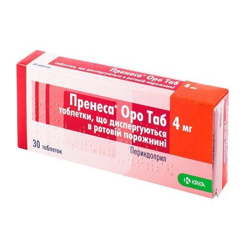 Пренеса Оро Таб таблетки по 4 мг, 30 шт.
