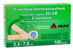 Лейкопластырь бактерицидный 2.5х7.6см Эластик Игар полимерная основа Акция
