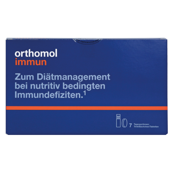 Orthomol Immun питьевая бутылочка + таблетки для восстановления имунной системы, 7 дней