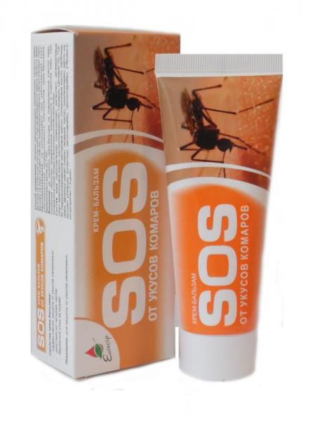 SOS 75 мл от укусов комаров крем-бальзам