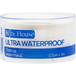 Пластырь водостойкий Waterproof (Ватерпруф) H Dr. House 2,5 см х 5 м, 1 шт.