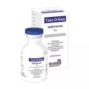 Такс-О-Бид порошок для приготовления раствора для инъекций 1000 мг, флакон, 1 шт.