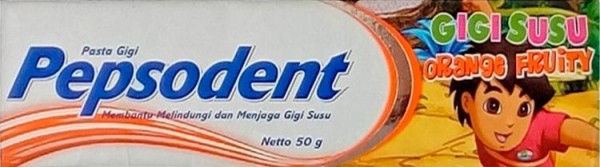 PEPSODENT зубная паста для молочных зубов со вкусом апельсина, 50 г