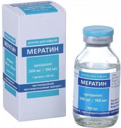 Мератин раствор для инфузий 500 мг, в флаконе 100 мл