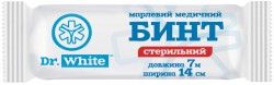 Бинт Dr. White стерильный 7мх14 см, 1 шт.