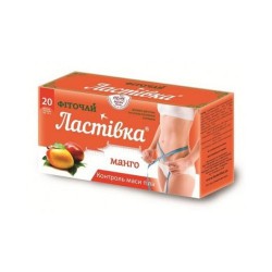 Ласточка чай для похудения со вкусом манго, по 1,5 г в пакетах, 20 шт.