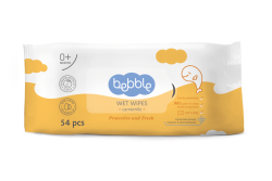 Bebble влажные салфетки детские с экстрактом ромашки, 54 шт.