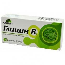 Глицин В таблетки по 250 мг, 50 шт.